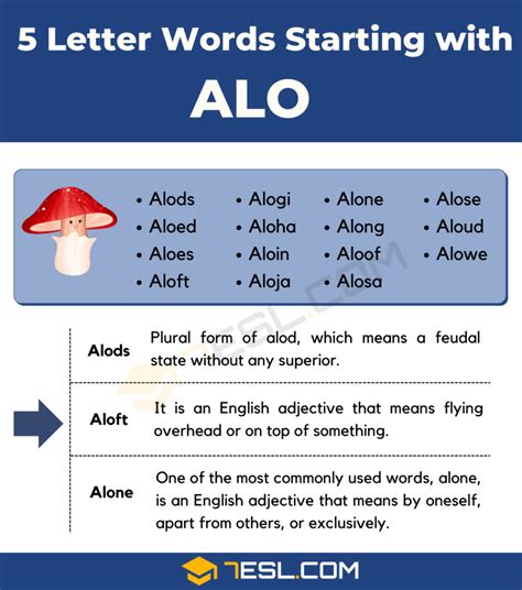 Words that start with alo 